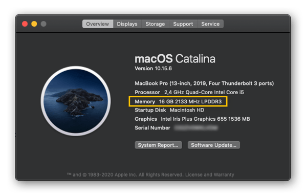 How can i tell how much ram cheap i have